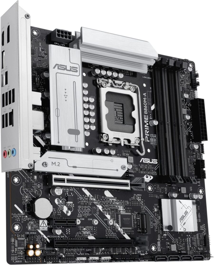 Материнская плата Asus PRIME B860M-A-CSM Soc-1851 Intel B860 4xDDR5 mATX AC`97 8ch(7.1) 2.5Gg RAID+HDMI+DP — изображение 4