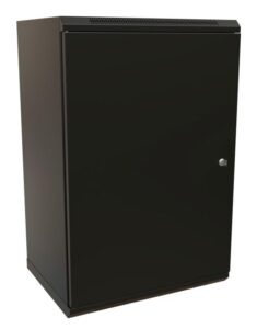 Купить Шкаф коммутационный WRline (WR-TW-1845-SR-RAL9004) настенный 18U 600x450мм пер.дв.металл 2 бок.пан. направл.под винты 60кг черный 370мм 908мм IP20 сталь - 4D-13210287 из реестра по лучшей цене