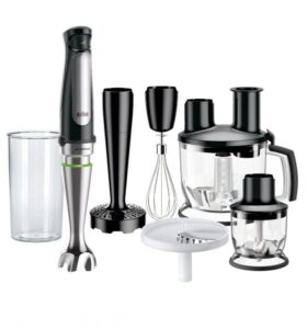 Купить Блендер погружной Braun MQ7087X 850Вт черный/серебристый - 4D-13337358 из реестра по лучшей цене