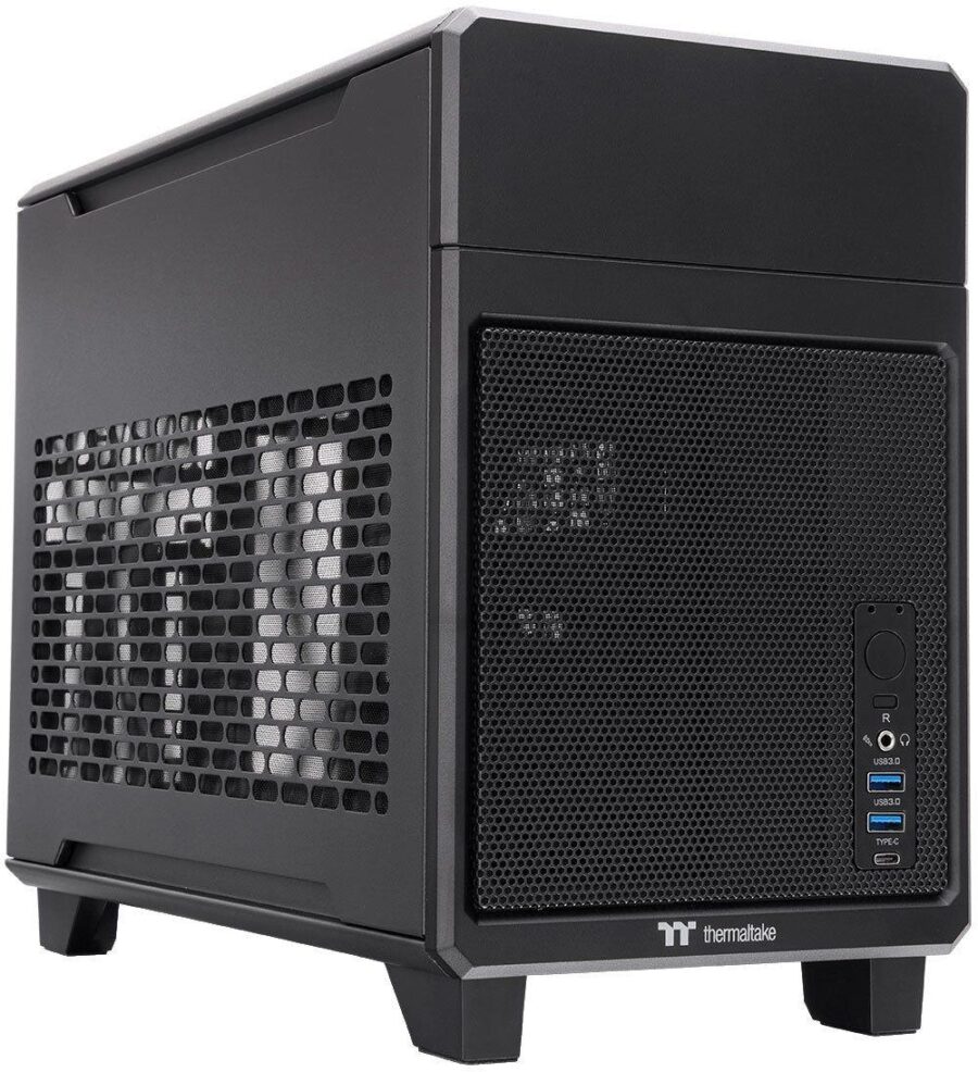 Корпус Thermaltake TR100 черный без БП miniITX 8x140mm 2x200mm 2xUSB3.0 1xUSB3.1 audio bott PSU