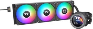 Купить Система водяного охлаждения Thermaltake TH360 V2 Ultra EX ARGB Soc-AM5/AM4/1200/1700/1851 черный 4-pin 28.5dB Al LCD Ret (CL-W415-PL12SW-A) - 4D-14811112 из реестра по лучшей цене