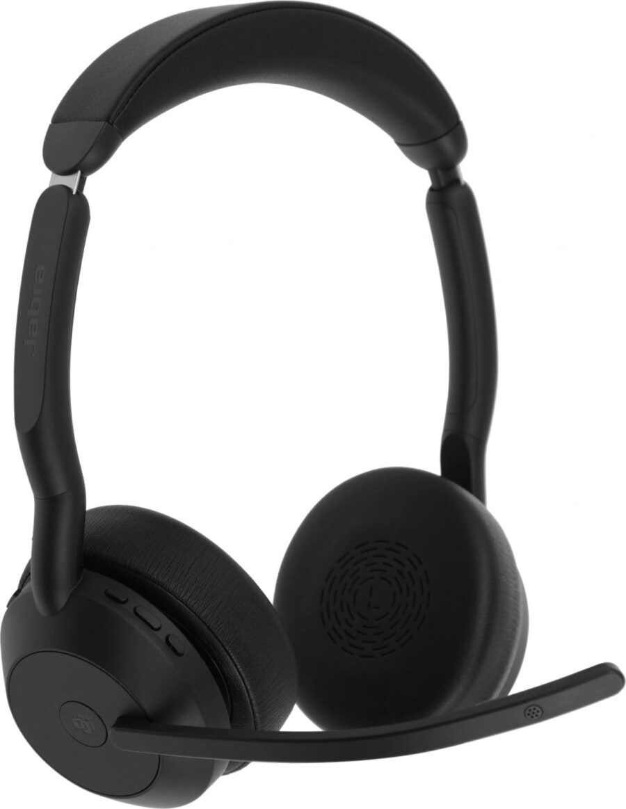 Наушники с микрофоном Jabra Evolve2 55, Link380c MS Stereo черный накладные BT оголовье (25599-999-899) — изображение 2