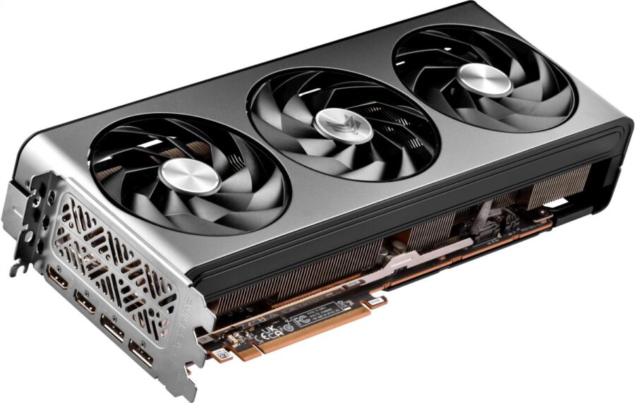 Видеокарта Sapphire PCI-E 4.0 11335-02-20G NITRO+ RX 7700 XT GAMING OC AMD Radeon RX 7700XT 12Gb 192bit GDDR6 2276/18000 HDMIx2 DPx2 HDCP Ret — изображение 2
