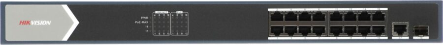 Коммутатор Hikvision DS-3E0518P-E 17x1Гбит/с 1SFP 16PoE+ 230W неуправляемый — изображение 2