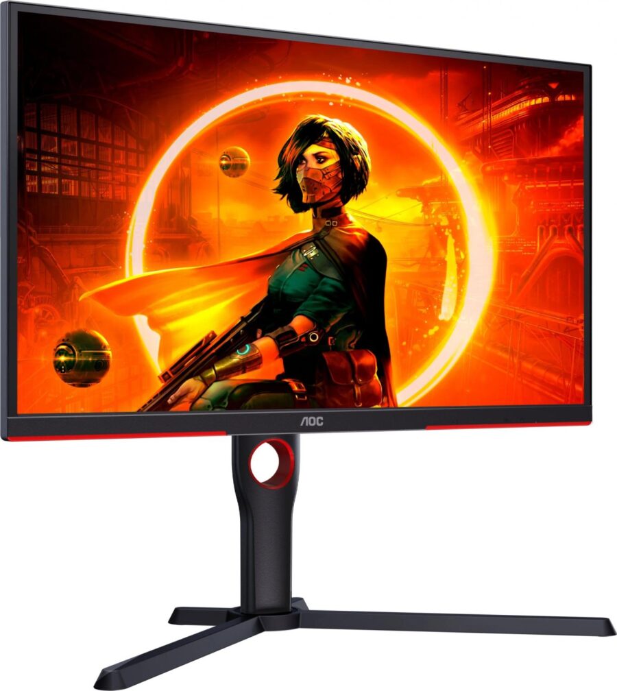 Монитор AOC 24.5" Gaming 25G3ZM черный/красный VA LED 16:9 HDMI матовая HAS Piv 300cd 178гр/178гр 1920x1080 240Hz FreeSync DP FHD 4.24кг — изображение 2