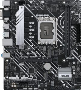 Купить Материнская плата Asus PRIME H610M-A D4-CSM Soc-1700 Intel H610 2xDDR4 mATX AC`97 8ch(7.1) GbLAN+VGA+HDMI+DP - 4D-12284237 из реестра по лучшей цене