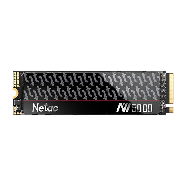 SSD накопитель Netac SSD NV5000-T 2TB PCIe 4 x4 M.2 2280 NVMe 3D NAND, R/W up to 4800/4400MB/s, IOPS(R4K) 600K/700K, TBW 1280TB with heat spreader, 5y wty