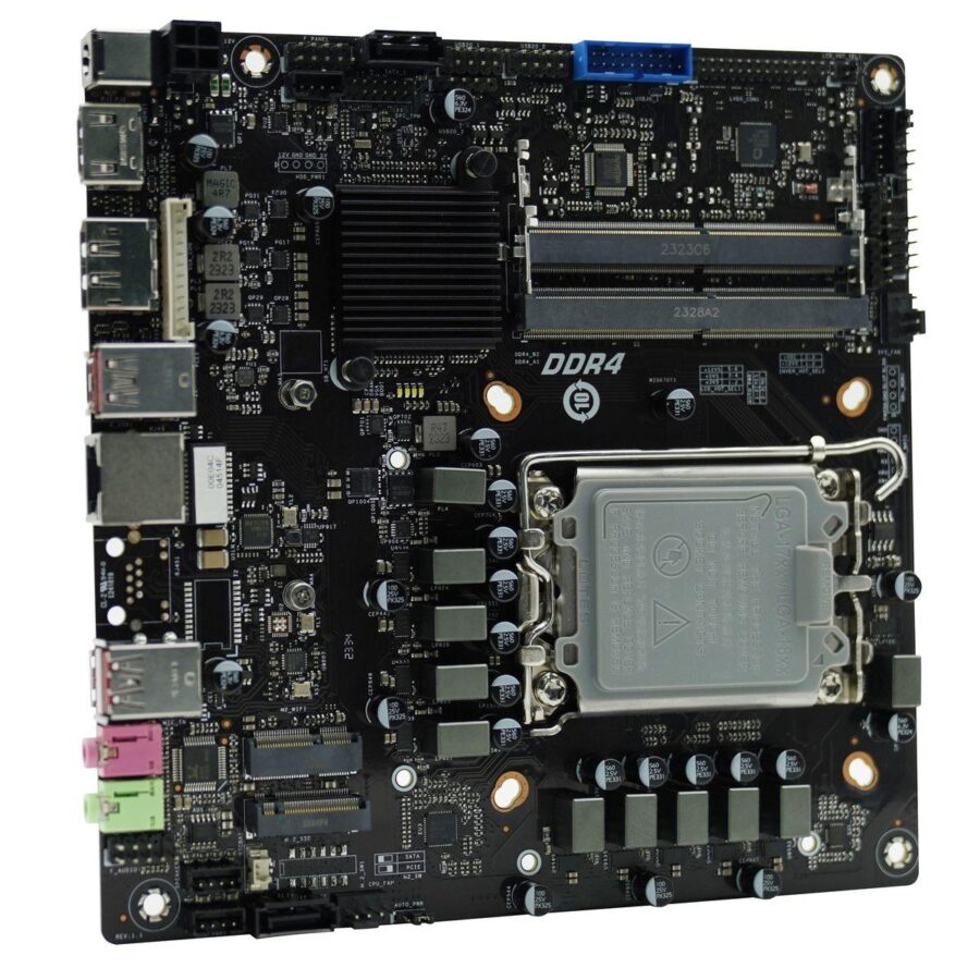 Материнская плата Afox AFMIQ670D4-MI4-V2 LGA1700 mini-ITX 2xDDR4L miniPCIE M.2 DP HDMI — изображение 2