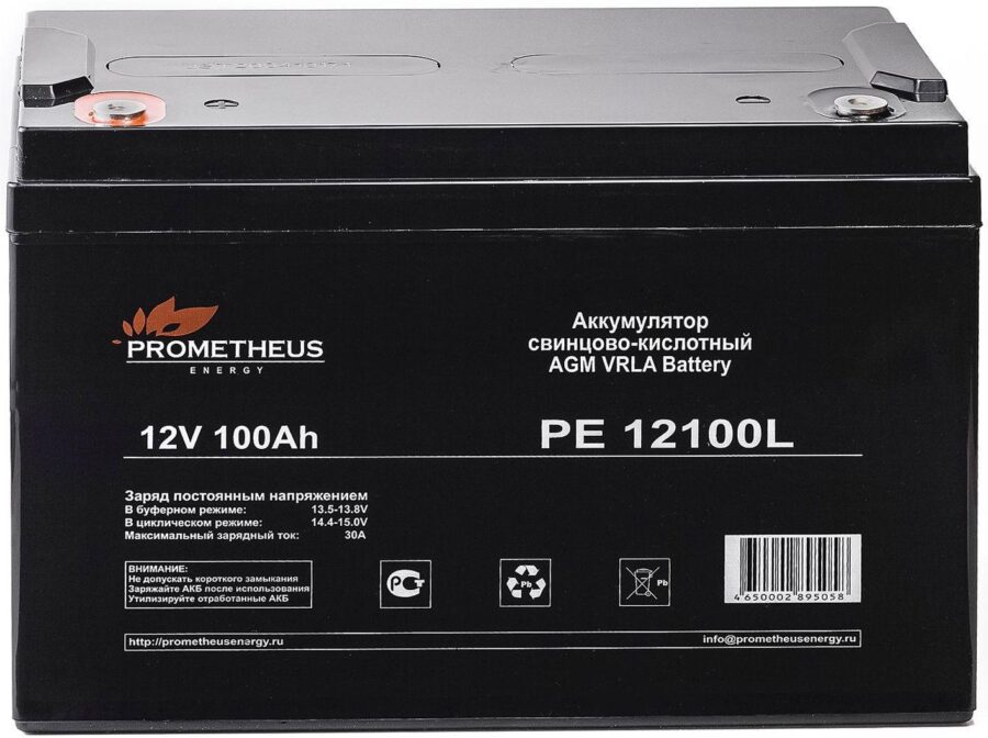 Батарея для ИБП Prometheus Energy PE 12100L 12В 100Ач — изображение 2