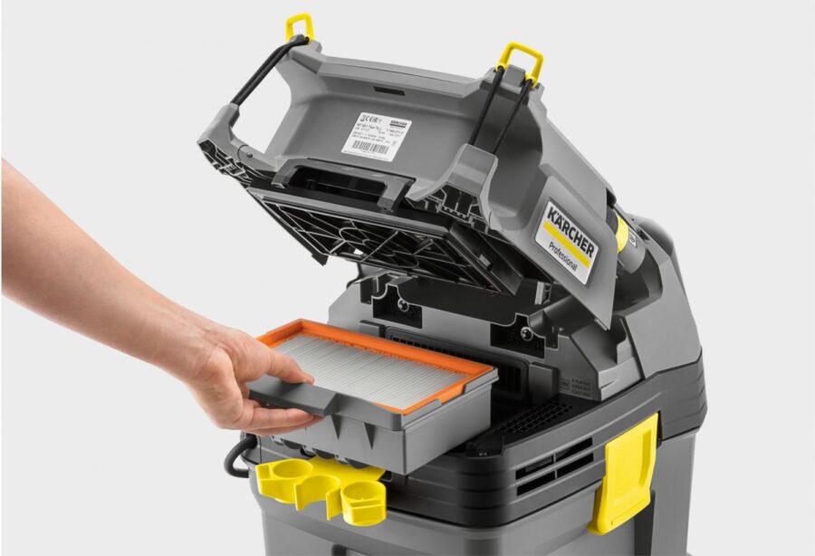 Строительный пылесос Karcher NT 30/1 Tact Te L 1380Вт (уборка: сухая/влажная) серый — изображение 2