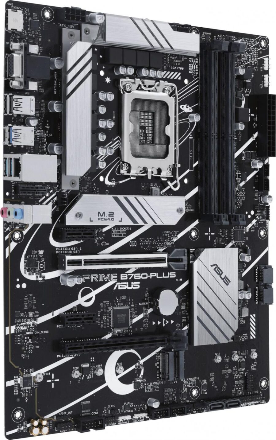 Материнская плата Asus PRIME B760-PLUS Soc-1700 Intel B760 4xDDR5 ATX AC`97 8ch(7.1) 2.5Gg RAID+VGA+HDMI+DP — изображение 2