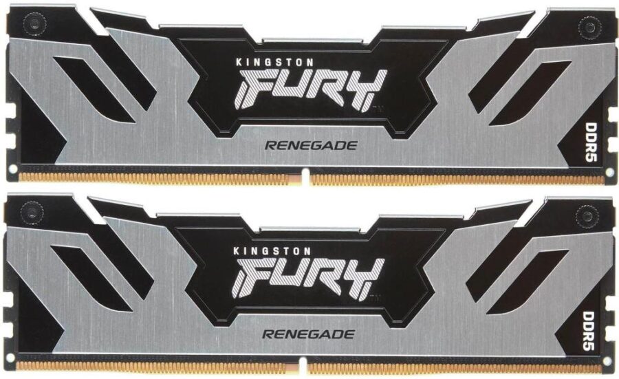 Память оперативная/ Kingston 32GB 7200MT/s DDR5 CL38 DIMM (Kit of 2) FURY Renegade Silver XMP