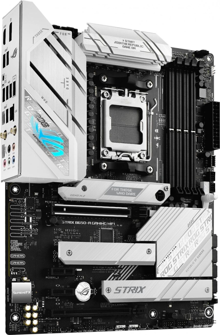 Материнская плата Asus ROG STRIX B650-A GAMING WIFI SocketAM5 AMD B650 4xDDR5 ATX AC`97 8ch(7.1) 2.5Gg RAID+HDMI+DP — изображение 2