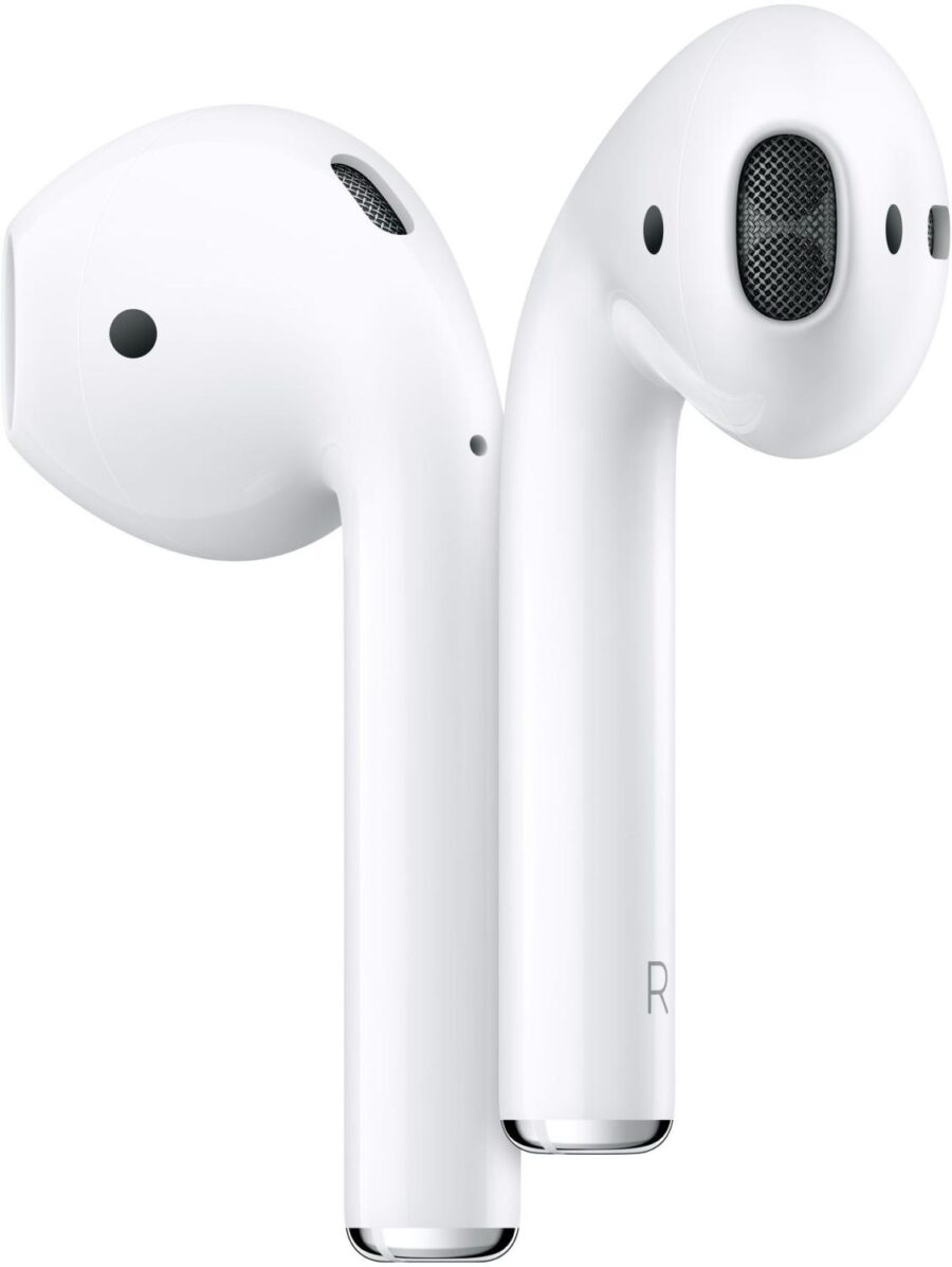 Гарнитура вкладыши Apple AirPods 2 A2032/A2031/A1602 белый беспроводные bluetooth в ушной раковине (MV7N2HN/A) — изображение 3