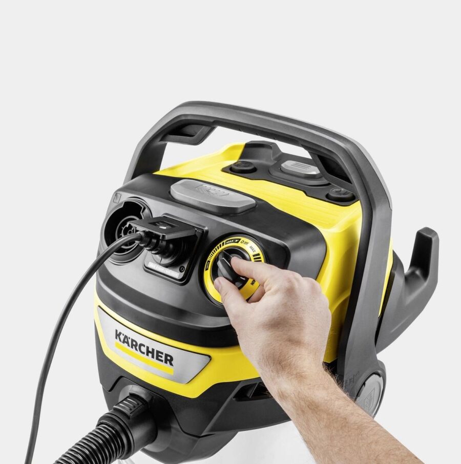 Строительный пылесос Karcher WD 6 P S V-30/6/22/T + DDC (YSY) 1300Вт (уборка: сухая/сбор воды) желтый — изображение 3