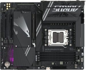 Купить Материнская плата Gigabyte X870 A ELITE WIFI7 SocketAM5 AMD X870 4xDDR5 ATX AC`97 8ch(7.1) 2.5Gg RAID+HDMI - 4D-15121625 из реестра по лучшей цене