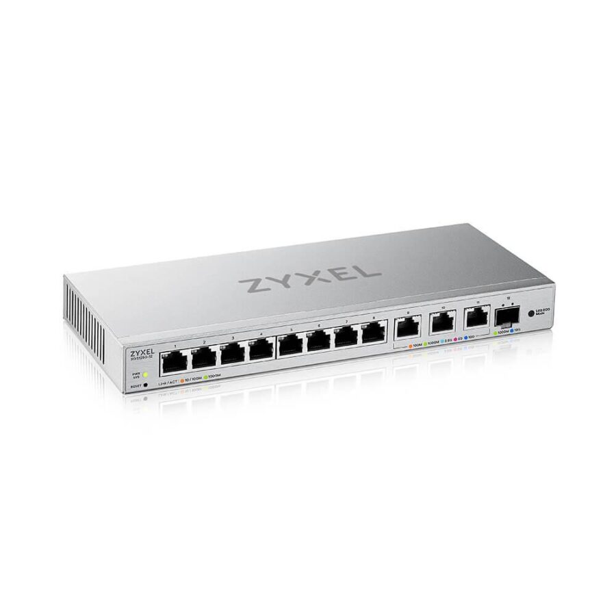 Коммутатор/ Zyxel XGS1250-12 Smart L2 switch , 8xGE, 3x1 / 2.5 / 5 / 10G, 1xSFP +, desktop — изображение 3