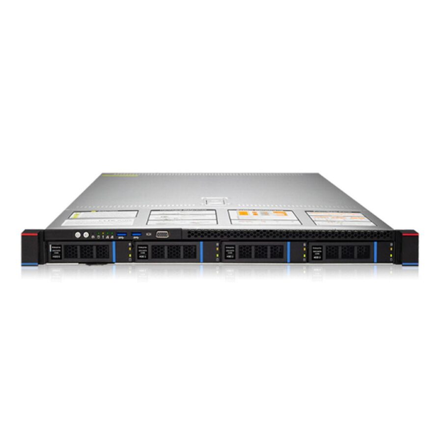 Платформа системного блока Gooxi SR101-D04R AMD 1st/2nd/3rd Gen 1U Direct-attached Backplane 4_2.5/3.5 SAS/SATA Hard Drive Bay Server Barebone + 550W (без доп. райзеров, без рельс C2907-664-3) батарейка CR2032 не установлена