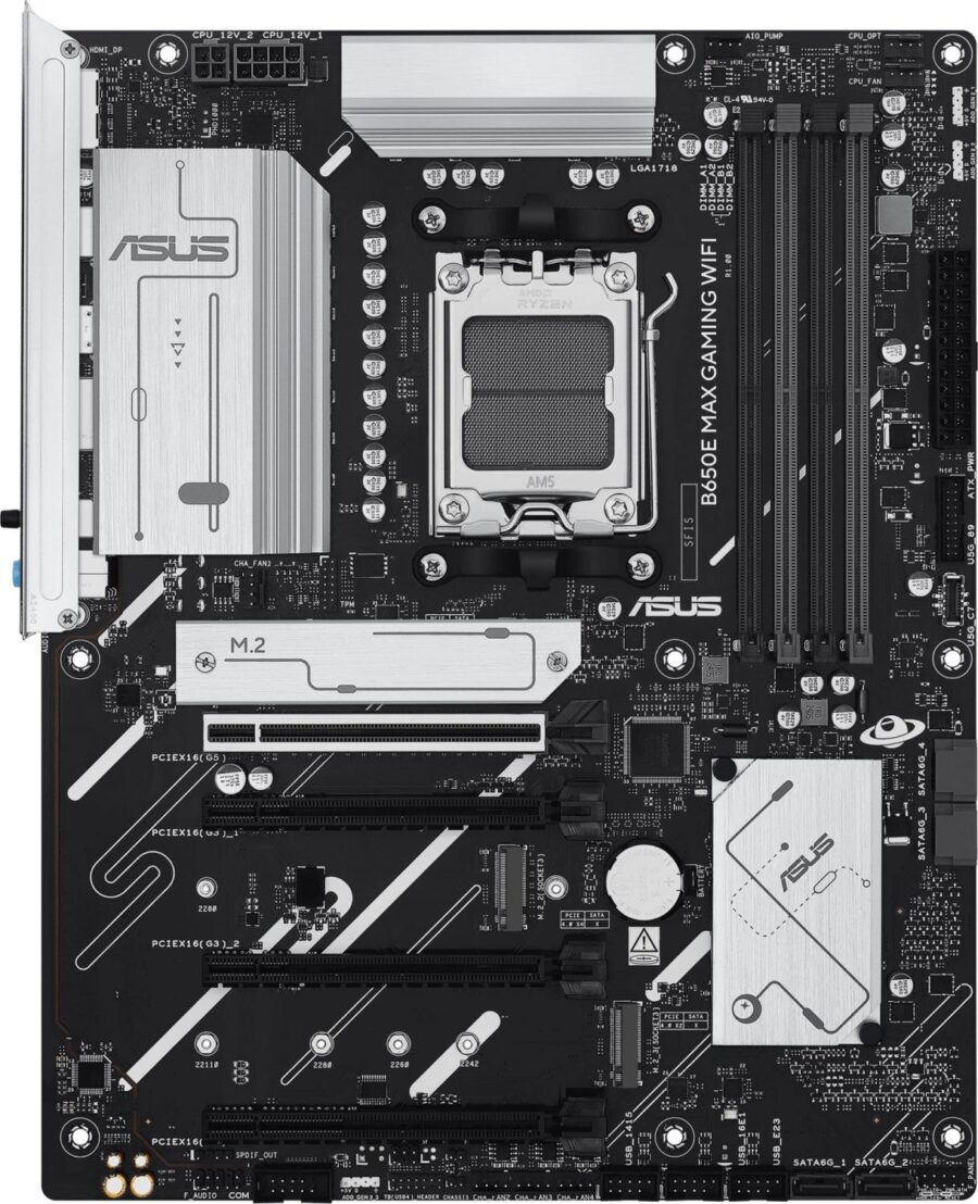 Материнская плата Asus B650E MAX GAMING WIFI SocketAM5 AMD B650 4xDDR5 ATX AC`97 8ch(7.1) 2.5Gg RAID+HDMI+DP — изображение 2