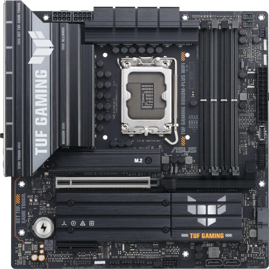 Материнская плата Asus TUF GAMING B860M-PLUS WIFI Soc-1851 Intel B860 4xDDR5 mATX AC`97 8ch(7.1) 2.5Gg RAID+HDMI+DP — изображение 2