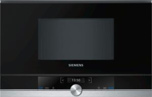 Купить Встраиваемые микроволновые печи SIEMENS/ 900Вт, 5 режимов, 7 программ, 21 л, черный/сталь, петли слева - 4D-13517190 из реестра по лучшей цене