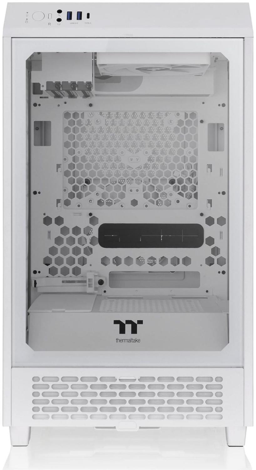 Корпус Thermaltake The Tower 200 белый без БП miniITX 6x120mm 4x140mm 2xUSB3.0 audio bott PSU — изображение 4