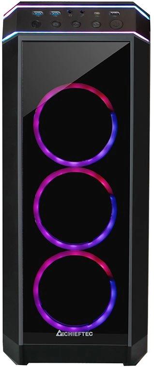 Корпус Chieftec Stallion II черный без БП ATX 2x120mm 2x140mm 1x180mm 1xUSB2.0 audio bott PSU — изображение 3