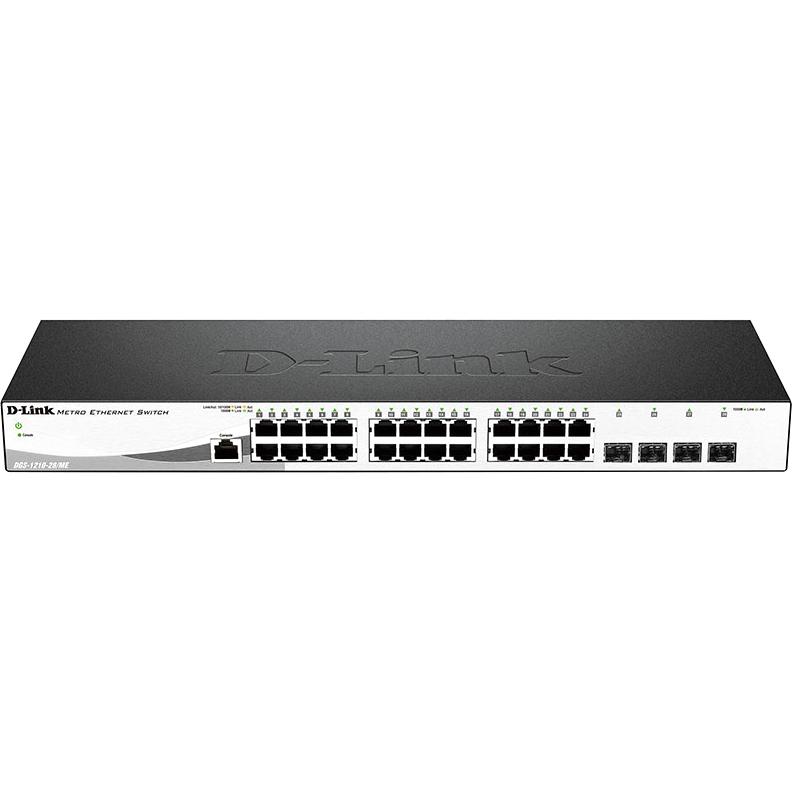 Коммутатор/ Managed L2 Metro Ethernet Switch 24x1000Base-T, 4x1000Base-X SFP, Surge 6KV, CLI, RJ45 Console