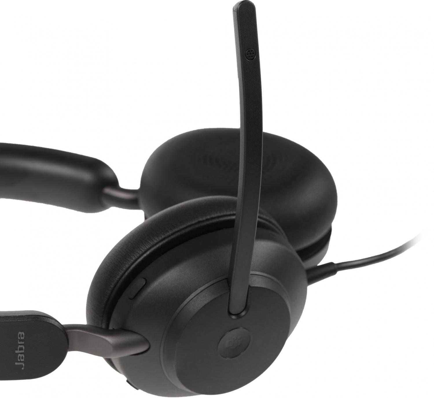 Наушники с микрофоном Jabra Evolve2 40 черный накладные USB оголовье (24189-999-999) — изображение 4