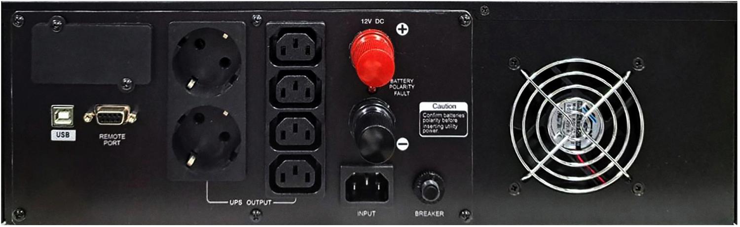 Источник бесперебойного питания Powercom Infinity INF-800AP RM (3U) 480Вт 800ВА черный — изображение 3