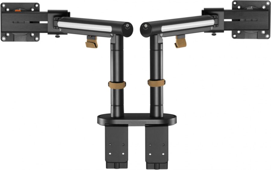 Кронштейн для мониторов Ultramounts UM727B черный 17"-32" макс.9кг крепление к столешнице поворот и наклон — изображение 2