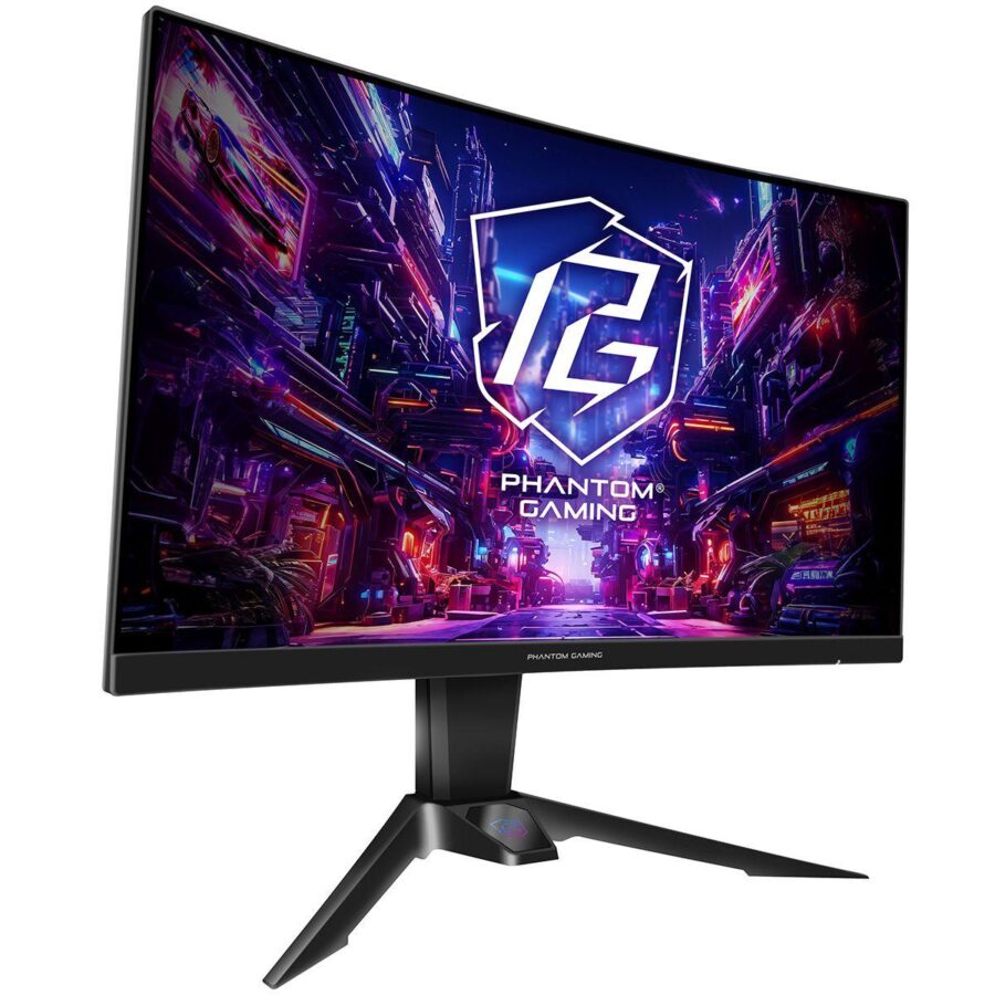 Монитор 27" ASRock Phantom Gaming PG27QRT2A Black (VA, 2560x1440, 2xHDMI+DP, 1 ms, 178°/178°, 400 cd/m, 180Hz, HDR400) — изображение 3