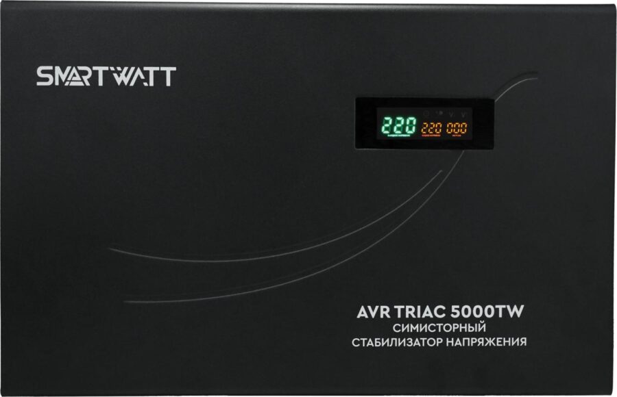Стабилизатор напряжения Smartwatt AVR Triac 5000TW 5000ВА черный — изображение 2