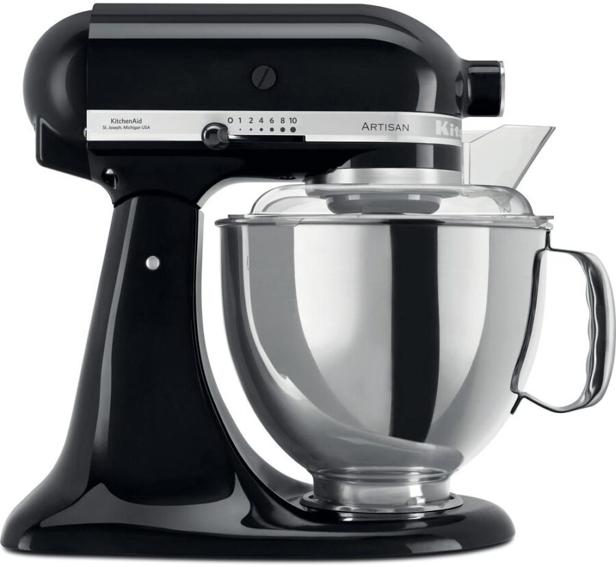 Миксер KitchenAid Настольный миксер с откидным блоком  Artisan 4.8 л, черный — изображение 2