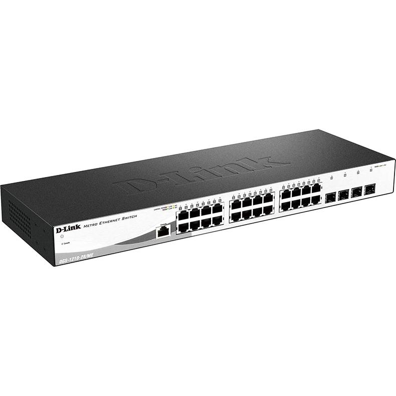 Коммутатор/ Managed L2 Metro Ethernet Switch 24x1000Base-T, 4x1000Base-X SFP, Surge 6KV, CLI, RJ45 Console — изображение 2