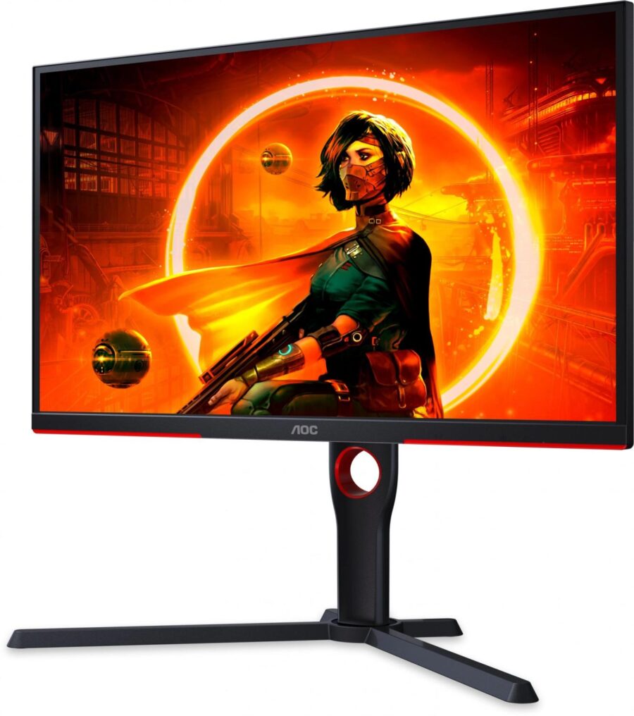Монитор AOC 24.5" Gaming 25G3ZM черный/красный VA LED 16:9 HDMI матовая HAS Piv 300cd 178гр/178гр 1920x1080 240Hz FreeSync DP FHD 4.24кг — изображение 3