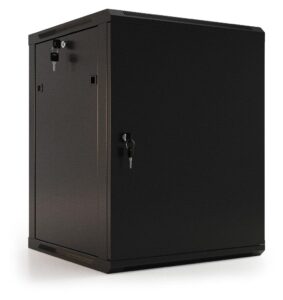 Купить Шкаф коммутационный Hyperline (TWB-0645-SR-RAL9004) настенный 6U 600x450мм пер.дв.стал.лист 60кг черный 275мм 180град. 367мм IP20 сталь - 4D-12790849 из реестра по лучшей цене