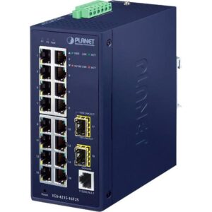 Купить коммутатор/ PLANET IGS-4215-16T2S IP30 Industrial L2/L4 16-Port 10/100/1000T + 2-Port 100/1000X SFP Managed Switch (-40~75 degrees C, dual redundant power input on 12~48VDC/24VAC terminal block) - 4D-11886225 из реестра по лучшей цене