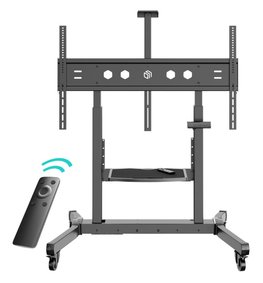 Стойка для телевизора Onkron TS1991 eLift черный 50"-100" макс.120кг напольный наклон — изображение 2
