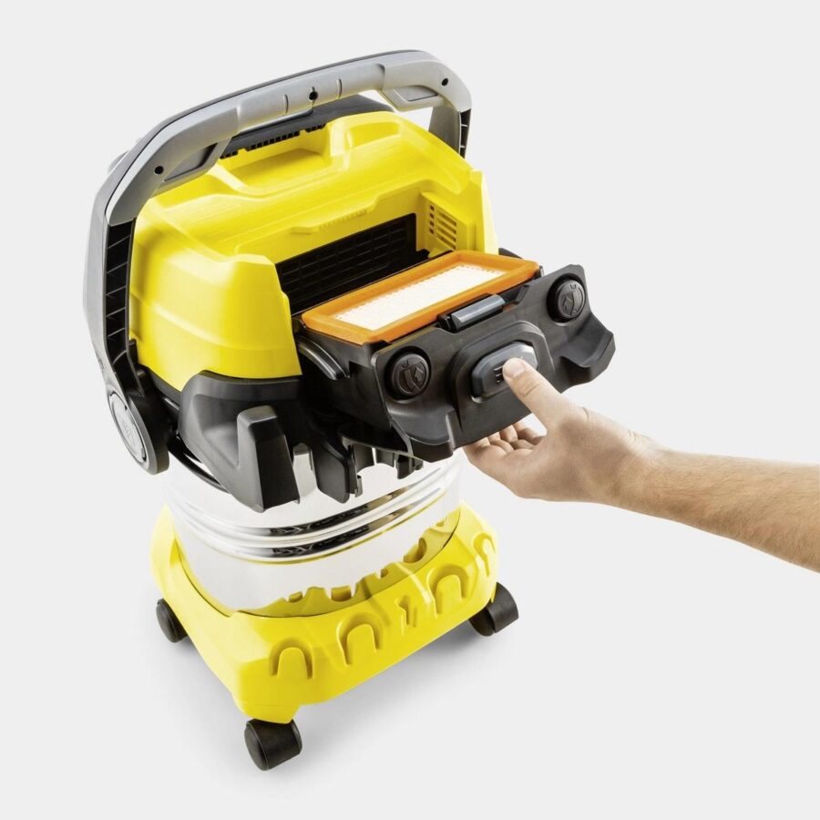 Строительный пылесос Karcher WD 6 P S V-30/6/22/T + DDC (YSY) 1300Вт (уборка: сухая/сбор воды) желтый — изображение 4