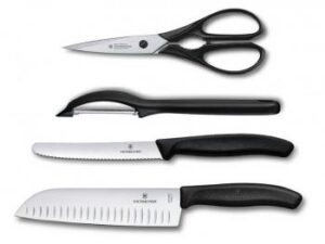 Купить Набор ножей кухон. Victorinox Swiss Classic Kitchen Set, 4 pieces 6.7133.4G (6.7133.4G) компл.:4предм. черный подар.коробка - 4D-9755880 из реестра по лучшей цене