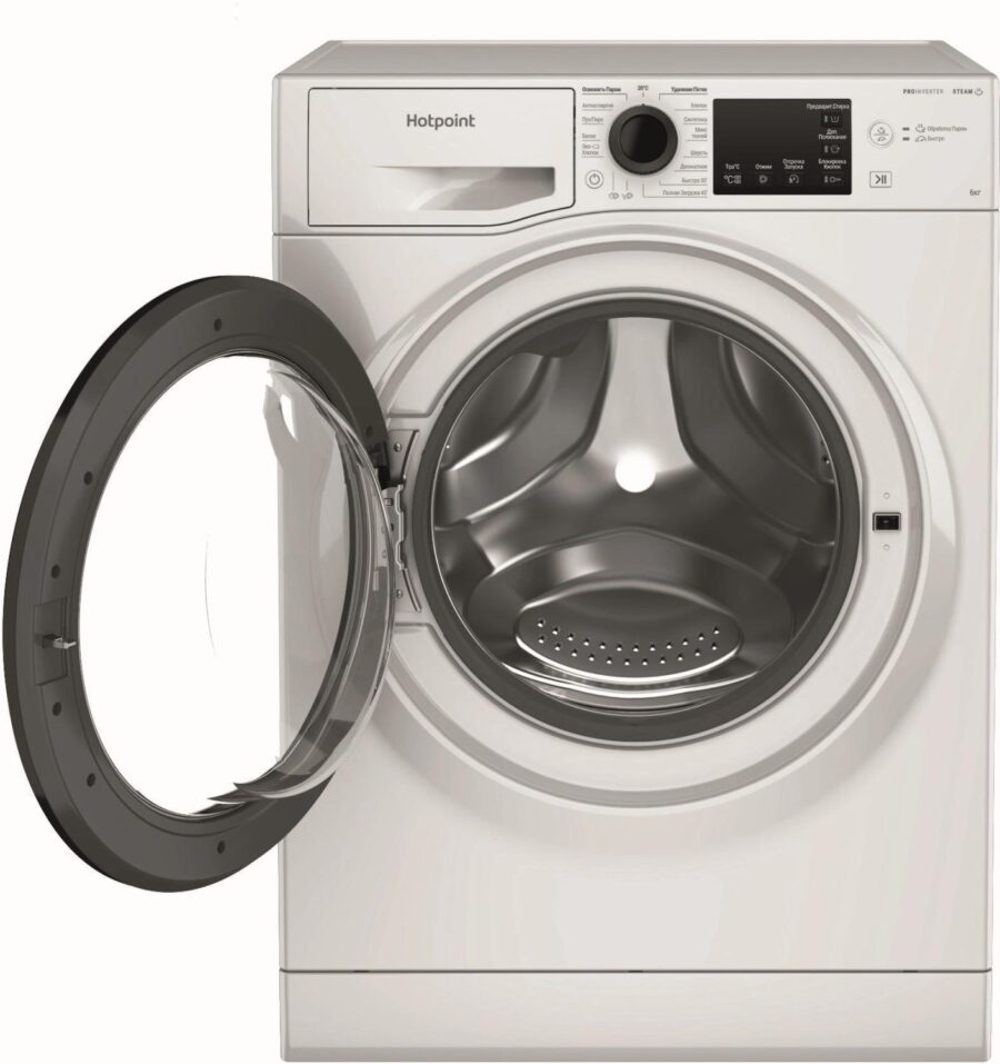 Стиральная машина Hotpoint NSB 6039 K VE RU класс: A загр.фронтальная макс.:6кг белый инвертер — изображение 3