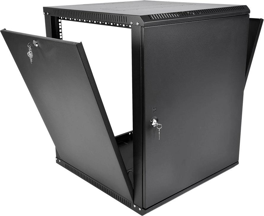 Шкаф коммутационный ЦМО ШРН-Эконом (ШРН-Э-15.650.1-9005) настенный 15U 600x650мм пер.дв.стал.лист 65кг черный 600мм 26.1кг 180град. 749мм — изображение 4