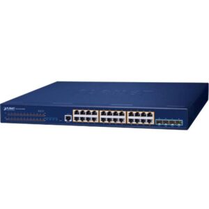 Купить коммутатор/ PLANET Layer 3 24-Port 10/100/1000T 802.3at PoE + 4-Port 10G SFP+ Stackable Managed Switch (370W PoE budget, Hardware stacking up to 8 units, hardware-based Layer 3 IPv4/IPv6 Routing and VRRP, supports ERPS Ring) - 4D-12885955 из реестра по лучшей цене