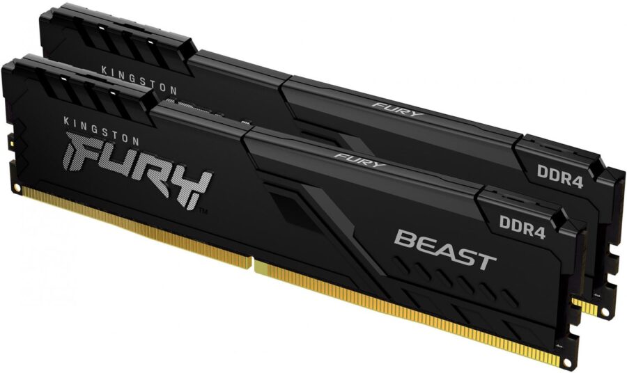 Память оперативная/ Kingston 64GB 3200MT/s DDR4 CL16 DIMM (Kit of 2) FURY Beast Black — изображение 2
