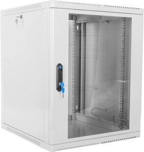 Купить Шкаф коммутационный ЦМО (ШРН-12.500) настенный 12U 600x529мм пер.дв.стекл 200кг серый 470мм 18кг 180град. 612мм металл - 4D-15271916 из реестра по лучшей цене