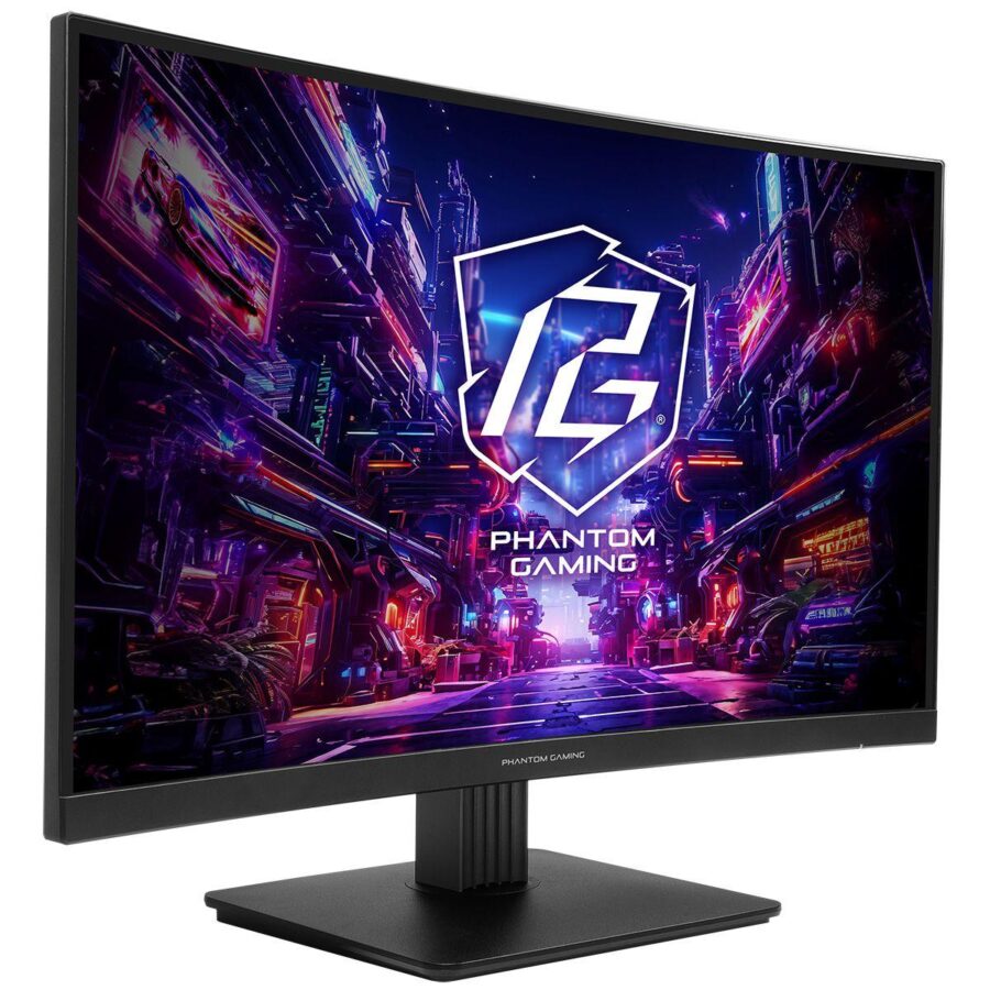 Монитор 27" ASRock Phantom Gaming PG27QRT1B Black (VA, 2560x1440, 2xHDMI+DP, 1 ms, 178°/178°, 300 cd/m, 180Hz, HDR400) — изображение 2