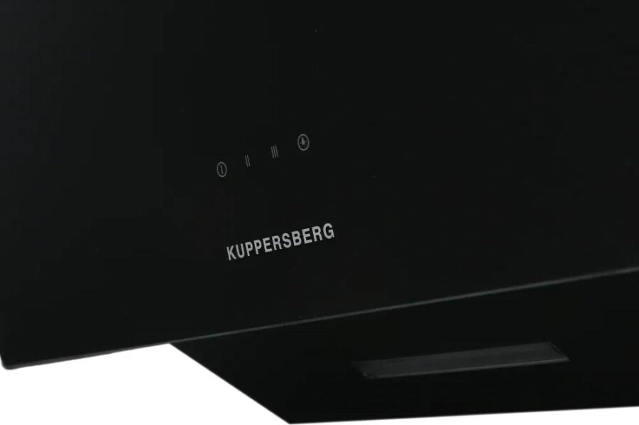 Вытяжка Kuppersberg/ наклонная, 60 см, 850 м3/ч, отвод/рециркуляция, 3 скорости, черный цвет — изображение 3