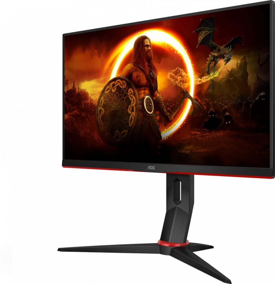 Монитор AOC 23.8" Gaming 24G2SPU черный/красный IPS LED 16:9 HDMI M/M матовая HAS Piv 300cd 178гр/178гр 1920x1080 165Hz FreeSync Premium VGA DP FHD USB 4.41кг — изображение 4