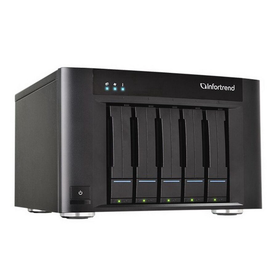 Платформа СХД Infortrend EonStor GSe Pro 200 5bay, High IOPS Solution, desktop cloud-integrated unified storage, including: Intel D1517, 2x4GB, 2x 10GbE SFP+, 2x 1GbE, 2x USB 3.1 Gen2, 2x USB 3.0, 2x host board slot(s), 1xPSU and 5x drive trays — изображение 2